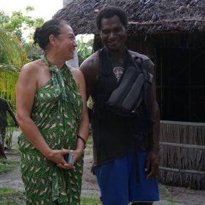 Lynne with brother Mossim